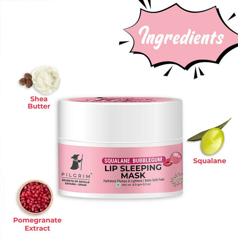 Pilgrim Squalane Bubblegum Lip Sleeping Mask