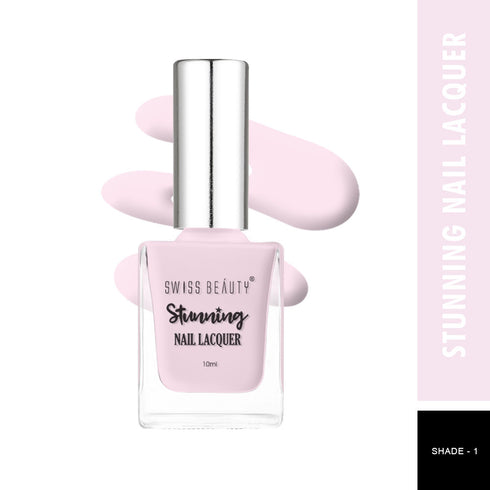 Swiss Beauty Stunning Nail Lacquer Pack Of 2 10ml Each