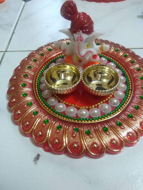 Kumkum Plate With Ganesh - 50gms