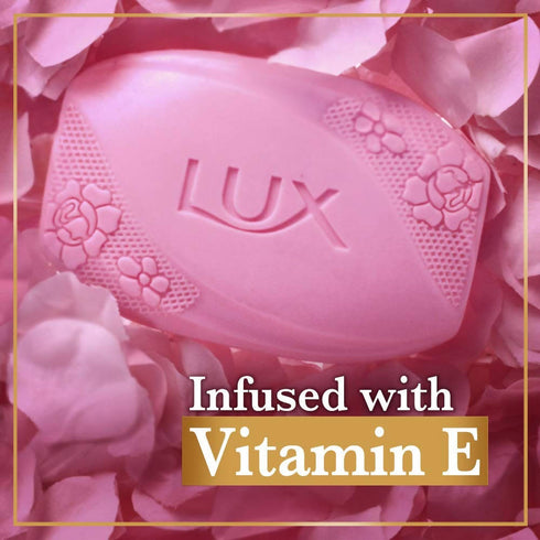 Lux Rose And Vitamin E Soap For Soft Glowing Skin 150g