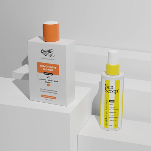 Innovist Exfoliating Body Wash + Invisible Body Sunscreen