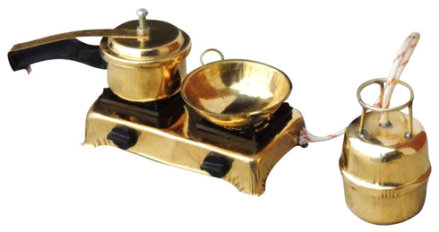 Brass Mini Miniature Set Children Playing 0.045Kg