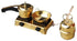 Brass Mini Miniature Set Children Playing 0.045Kg