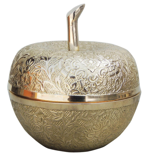 Brass Apple Shape Bowl 0.475Kg