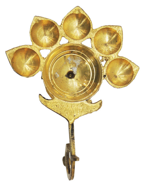 Brass Table Oil Lamp Deepak 5 Wicks 0.07Kg