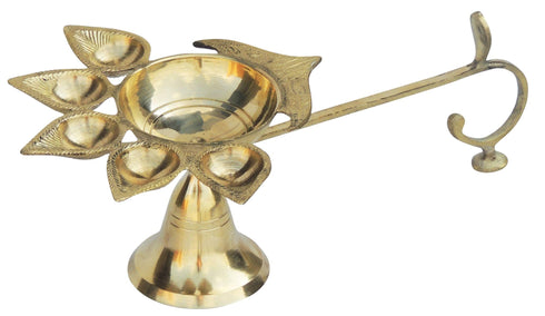 Brass Table Oil Lamp Deep Jyoti 0.4Kg