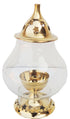 Brass Oil Lamp Deepak With Chimney 0.12Kg