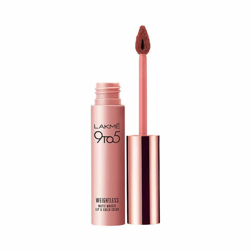 Lakme 9 To 5 Weightless Mousse Lip & Cheek Color | Pink Plush