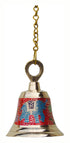 Brass Hanging Pooja Bell Red Color 0.628Kg
