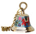 Brass Hanging Pooja Bell Blue Color 0.485Kg