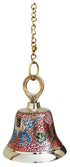 Brass Hanging Pooja Bell Red Color 0.372Kg