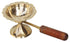 Brass Oil Lamp Deepak With Wooden Handle 0.11Kg