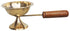 Brass Oil Lamp Deepak With Wooden Handle 0.13Kg