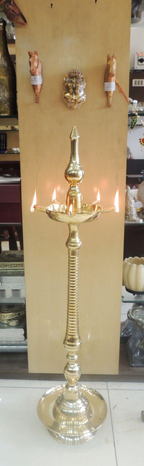 Brass Kerala Fancy Oil Lamp Deepak 12.5Kg