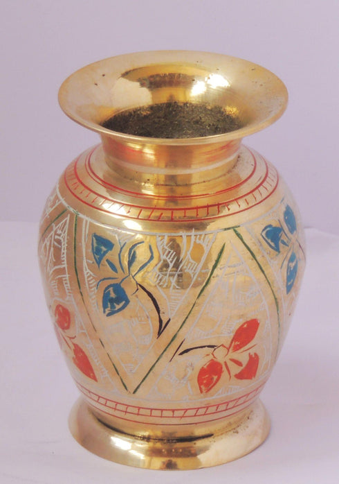 Brass Flower Pot Vase 0.22Kg