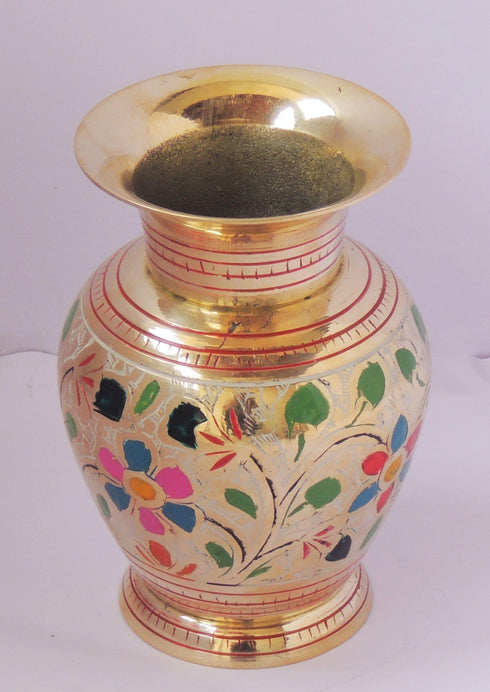 Brass Flower Pot Vase 0.4Kg