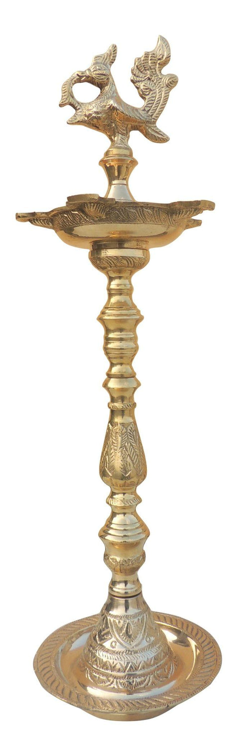Brass Table Mahabharat Oil Lamp Deepak 2kg