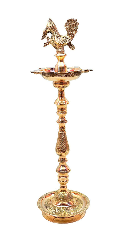 Brass Mahabharat Oil Lamp Deepak 3.33kg