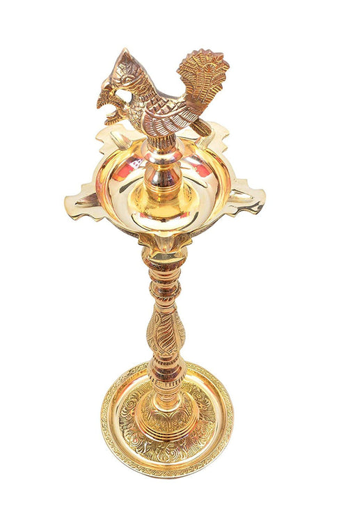 Brass Mahabharat Oil Lamp Deepak 3.33kg