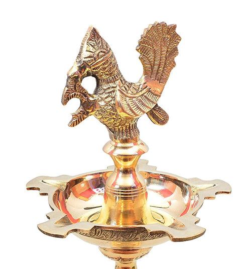 Brass Mahabharat Oil Lamp Deepak 3.33kg