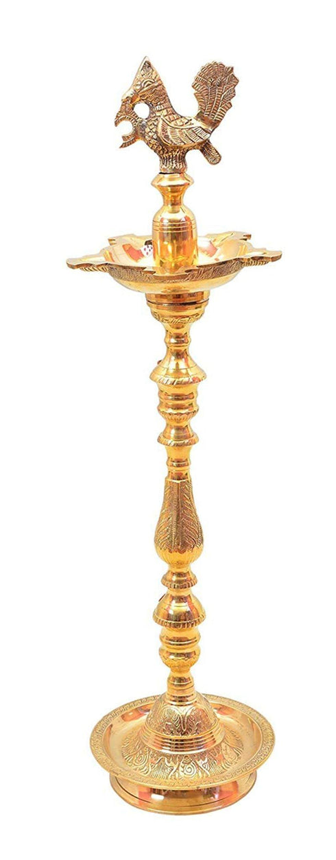 Brass Mahabharat Oil Lamp Deepak 12.5kg