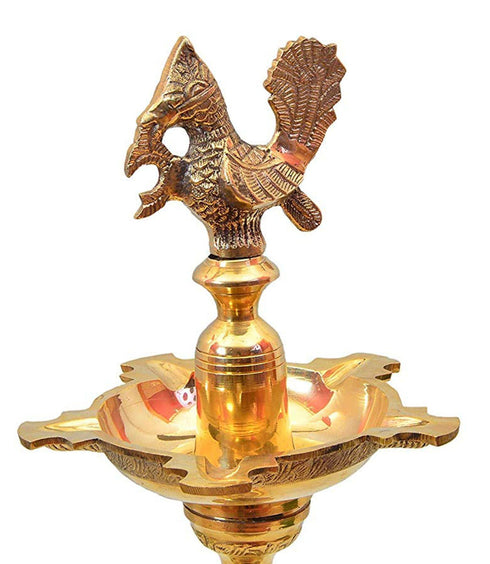 Brass Mahabharat Oil Lamp Deepak 12.5kg