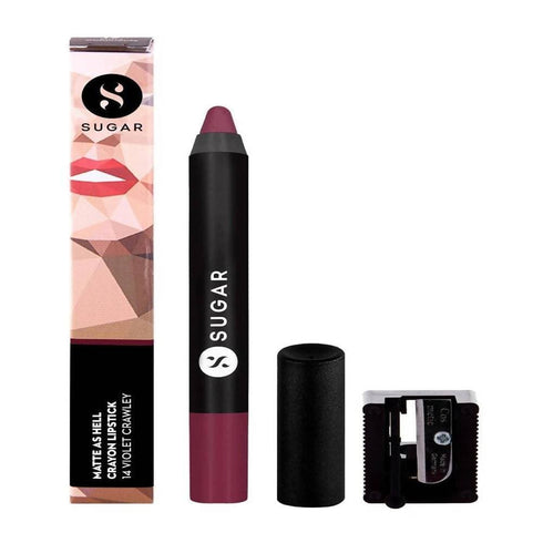 Sugar Matte As Hell Crayon Lipstick Violet Crawley | Smokey Violet