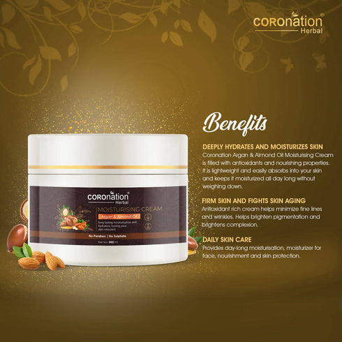 Coronation Herbal Moroccan Argan and Almond Oil Moisturizing Cream