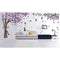 Beautiful Large Purple Tree Birds Squirrel Rabbit (12 Feet(W)*6.5 Feet(H)) Wall Sticker