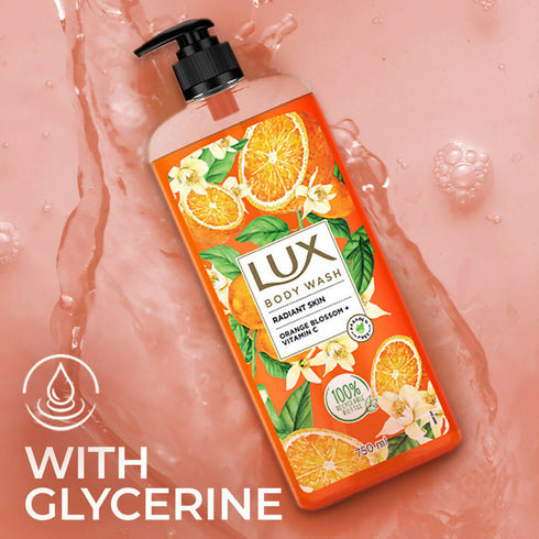 Lux Radiant Skin Body Wash with Orange Blossom And Vitamin C