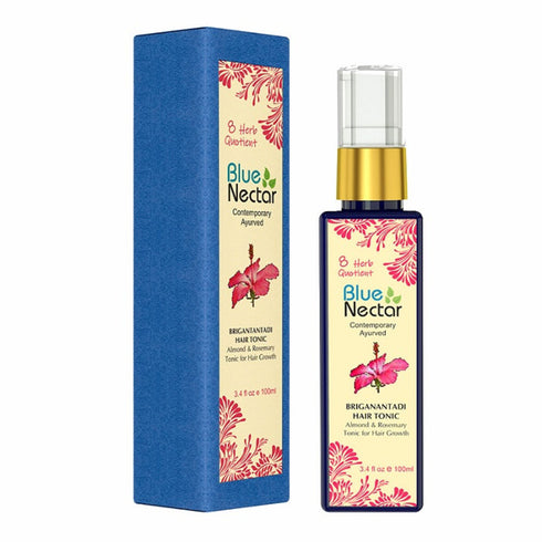 Blue Nectar Briganantadi Hair Tonic with Almond Rosemary Oil
