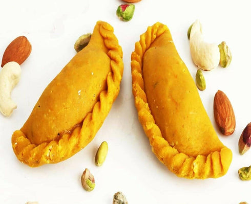 Ghasitaram Sugarfree Kaju Kesar Gujiya