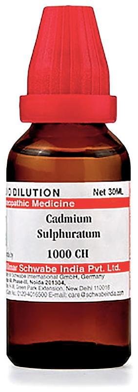 Dr Willmar Schwabe India Cadmium Sulphuratum Dilution 1000 CH