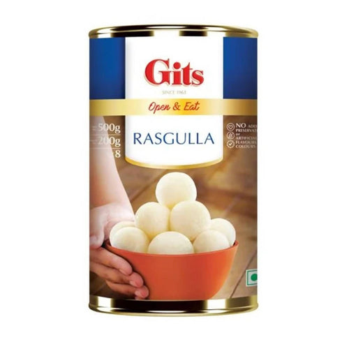 Gits Rasgulla Tin Open andEat