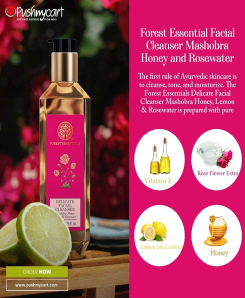 Forest Essential Facial Cleanser Mashobra Honey and Rosewater