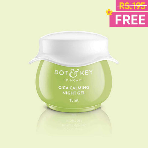 Dot and key Cica Niacinamide Night Gel With Green Tea| Tea Tree Oil & Hyaluronic