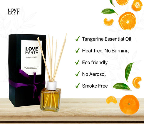 Love Earth Reed Diffuser Tangerine