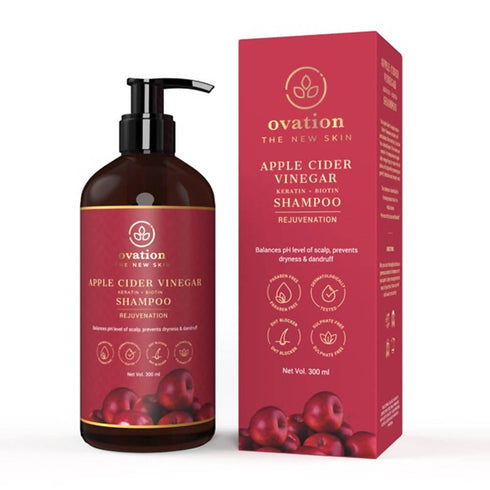 Ovation Apple Cider Vinegar |Keratin+Biotin Shampoo