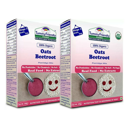 TummyFriendly Organic Oats Beetroot Porridge Mix