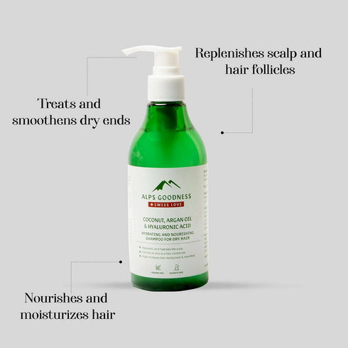 Alps Goodness Coconut Argan Oil and Hyaluronic Acid Hydrating and Nourishing Shampoo