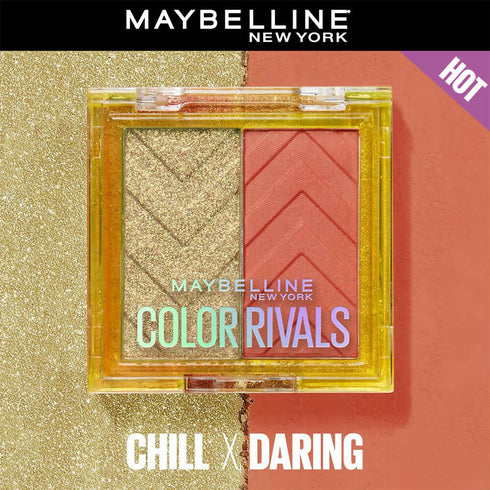 Maybelline New York Color Rivals Longwear Eyeshadow Duo | Chill X Daring