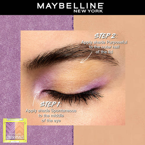 Maybelline New York Color Rivals Longwear Eyeshadow Duo | Spontenous X Purposeful