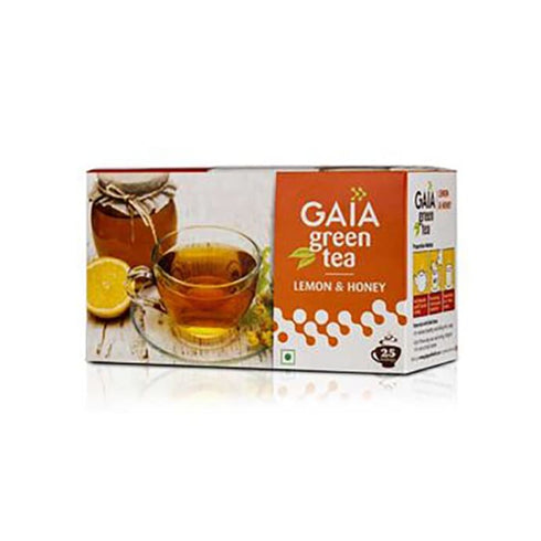 GAIA Green Tea Honey lemon packet of 25 tea bags
