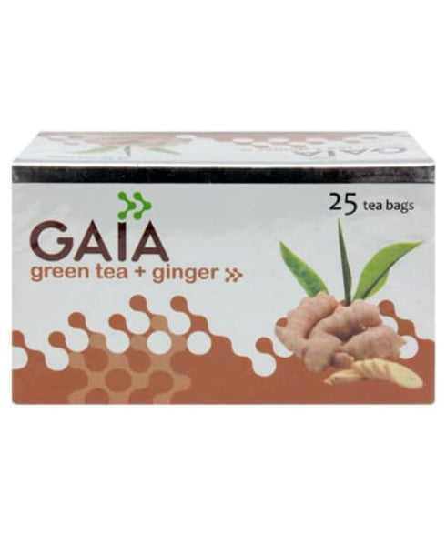 GAIA Green Tea with Ginger packet of 25 tea bags
