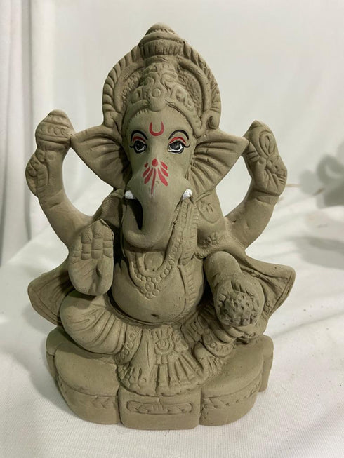 Clay Ganesha 7" - 1000gms