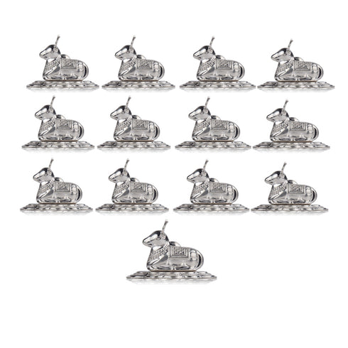 German Silver Nandi 13 Pcs Set - 150gms
