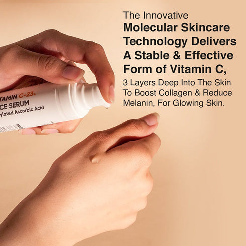 Cosiq Glowing Skin with Vitamin C-23% Serum 30ml: Advanced Molecular Skincare Technology