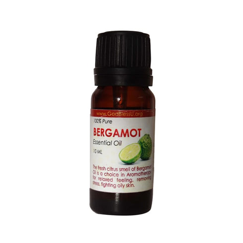 God Bless U 100% Pure Essential Oil Bergamot,bottle of 10 ml Oil X 2