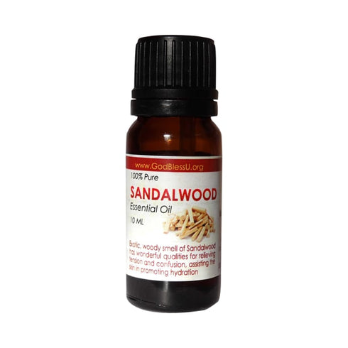 God Bless U 100% Pure Essential Oil Sandalwood,bottle of 10 ml Oil