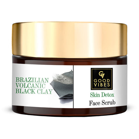 Good Vibes Brazilian Volcanic Black Clay Skin Detox Face Scrub 50g
